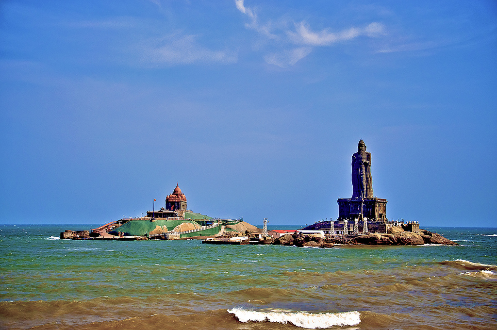 Kanyakumari sunrise Vivekananda Rock